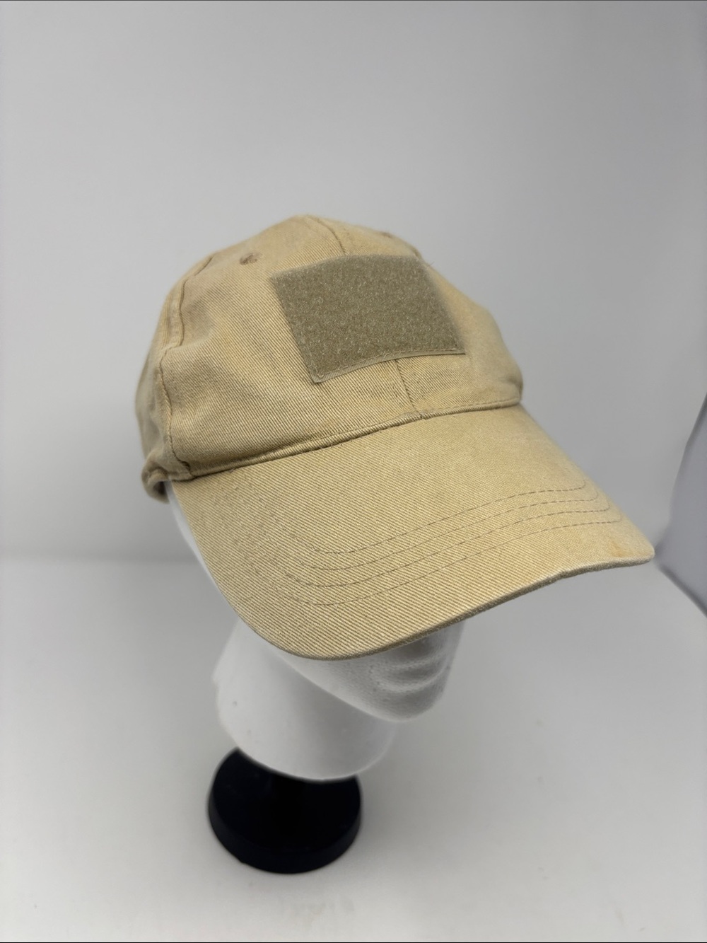Men's Tactical Cap with Front Loop Patch - Beige
